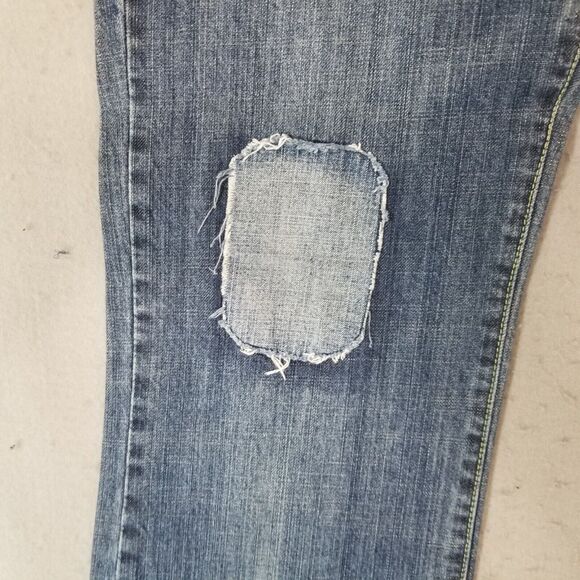 Carbon jeans men's 32x34 regular boot cut retro blue button fly denim pants - Picture 6 of 14